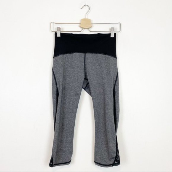 Lululemon | Train Times Crop 17" Heathered Black Size 6 - Picture 5 of 13